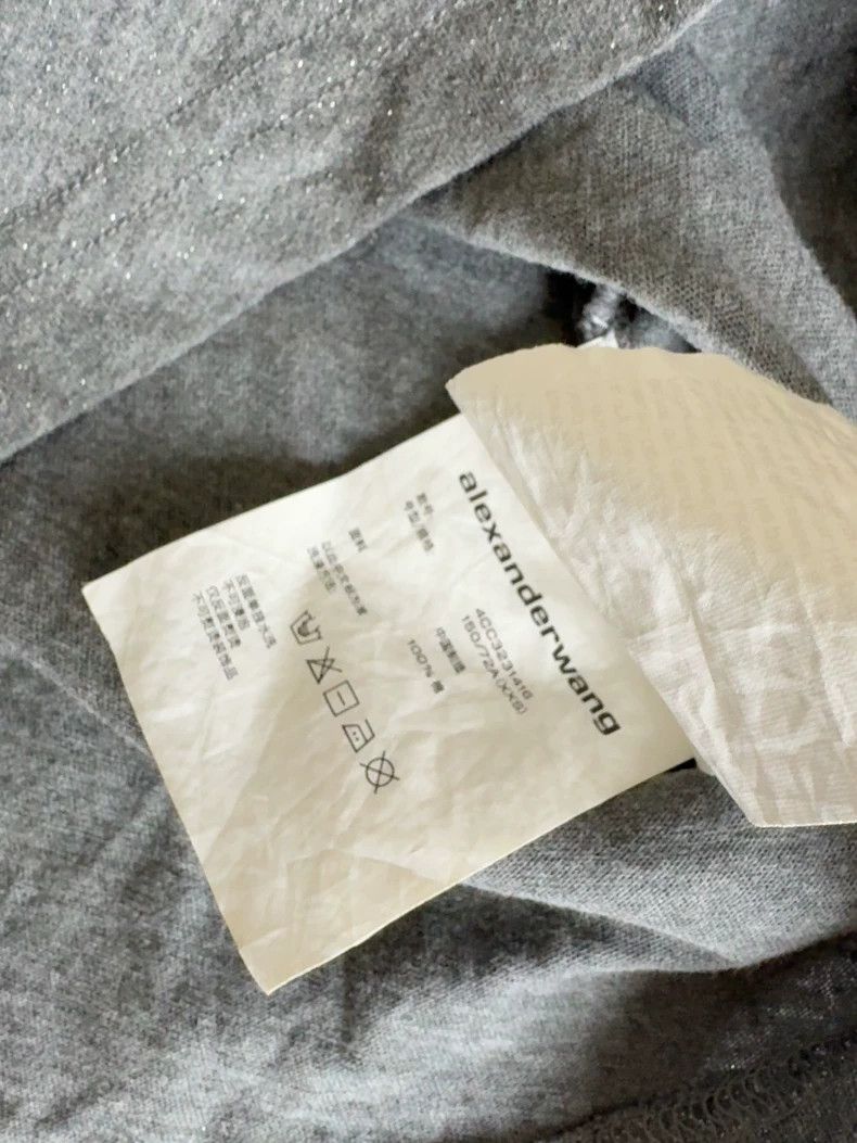 Alexander Wang Alexander Wang Gray Short-Sleeve T-shirt - dmc Size US XXS / EU 40 - 3 Thumbnail