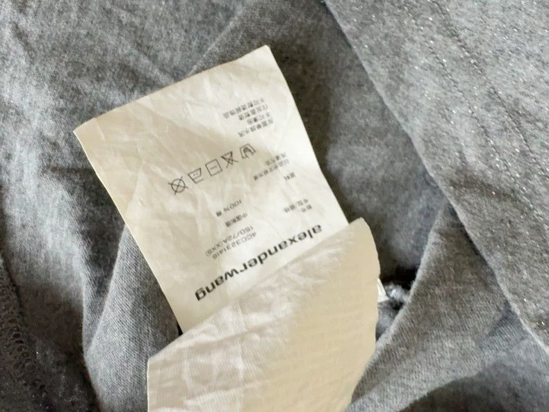 Alexander Wang Alexander Wang Gray Short-Sleeve T-shirt - dmc Size US XXS / EU 40 - 4 Thumbnail