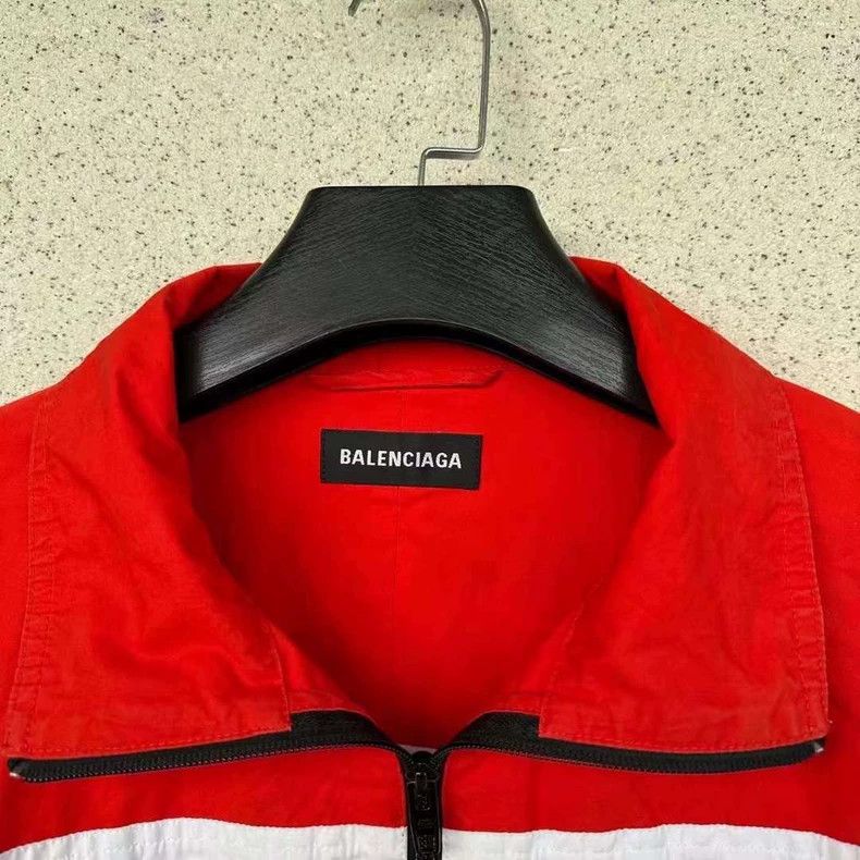 Balenciaga Balenciaga Red White Logo Windbreaker - dmc Size US M / EU 48-50 / 2 - 2 Thumbnail
