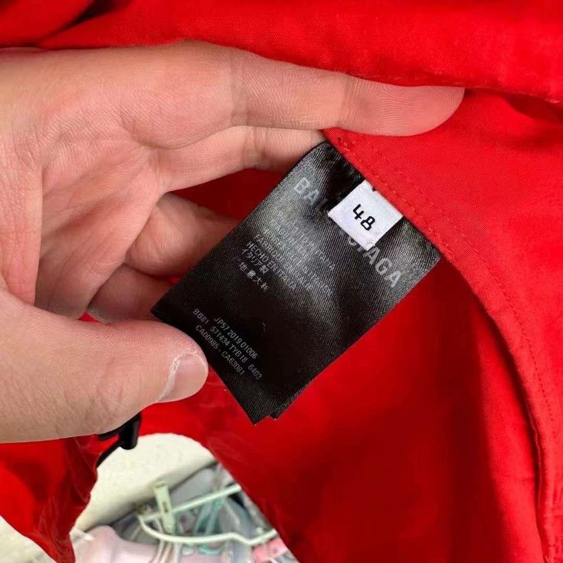Balenciaga Balenciaga Red White Logo Windbreaker - dmc Size US M / EU 48-50 / 2 - 4 Thumbnail