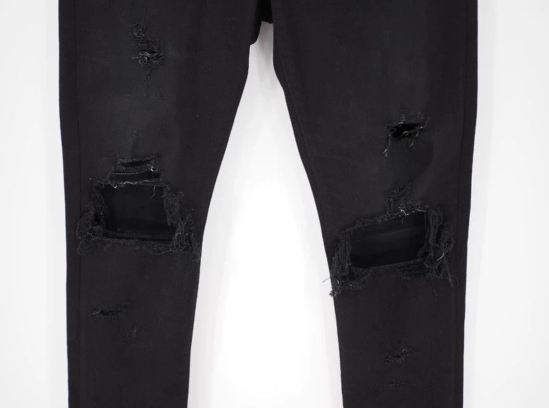 Amiri Amiri Black Distressed Denim Jeans - dmc Size US 33 - 3 Thumbnail