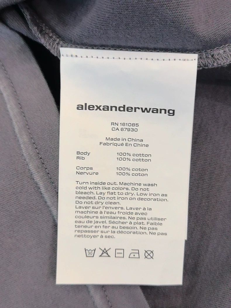 Alexander Wang Alexanderwang Gray Short Sleeve Top - dmc Size US S / EU 44-46 / 1 - 3 Thumbnail