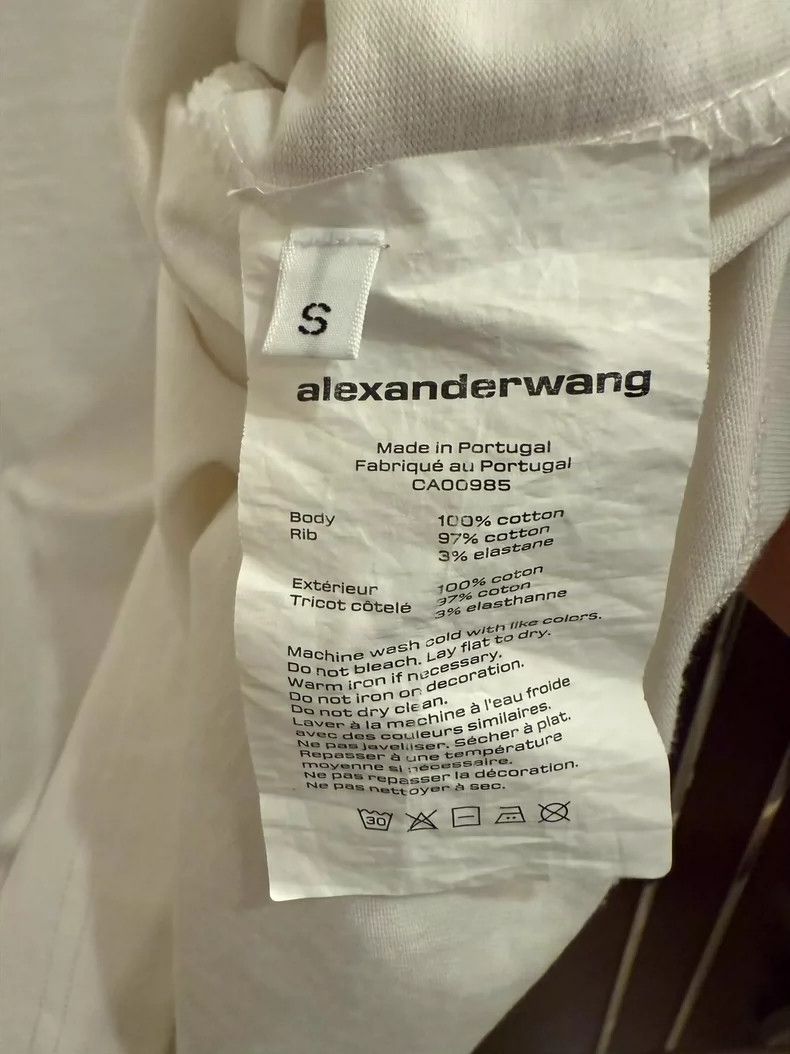 Alexander Wang Alexander Wang Crystal License Plate Tee S - dmc Size US S / EU 44-46 / 1 - 4 Thumbnail