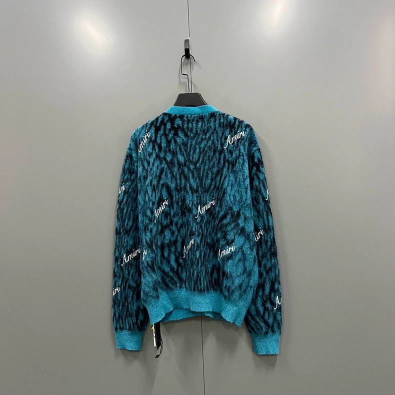 Amiri AMIRI Animal Print V-Neck Knit Cardigan - dmc Size US S / EU 44-46 / 1 - 3 Thumbnail