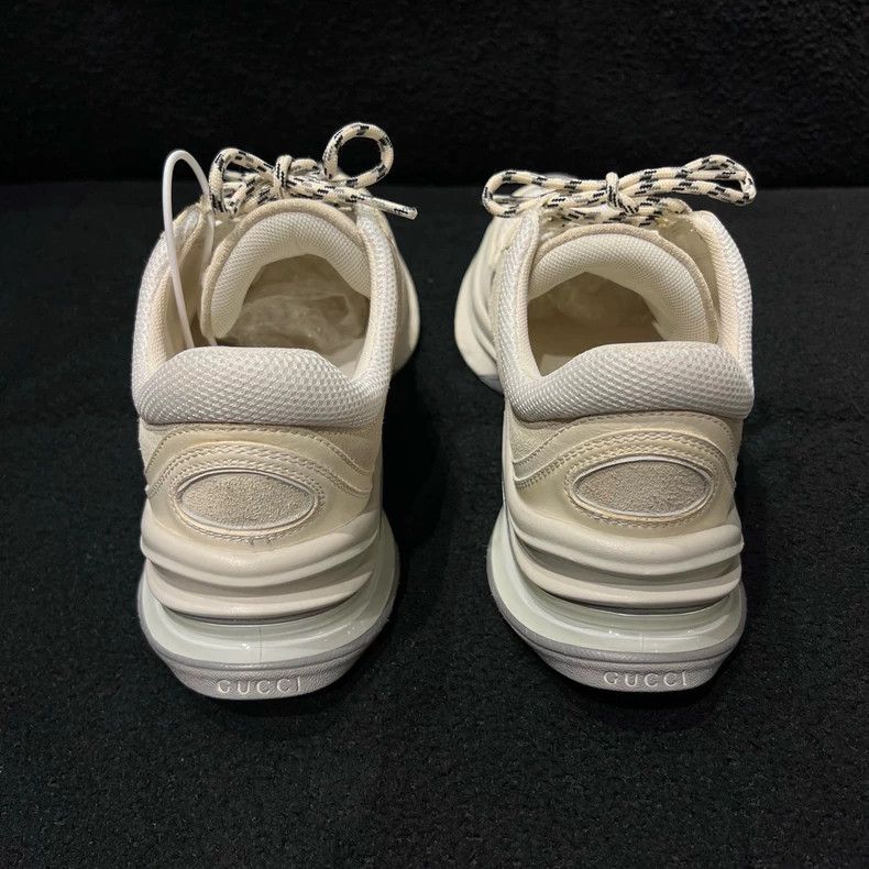 Gucci Gucci Run White Leather Sneakers - dmc Size US 6.5 / EU 39-40 - 5 Thumbnail