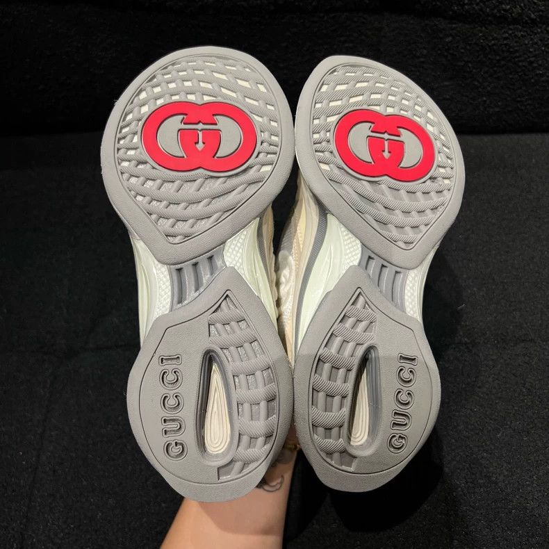 Gucci Gucci Run White Leather Sneakers - dmc Size US 6.5 / EU 39-40 - 7 Thumbnail