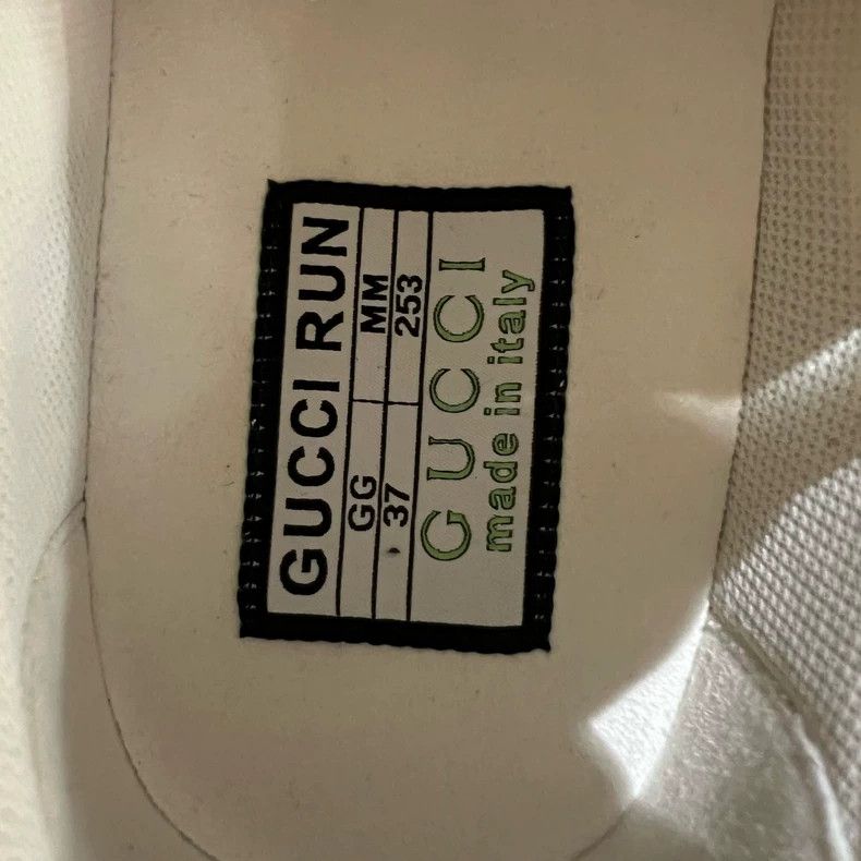 Gucci Gucci Run White Leather Sneakers - dmc Size US 6.5 / EU 39-40 - 6 Thumbnail