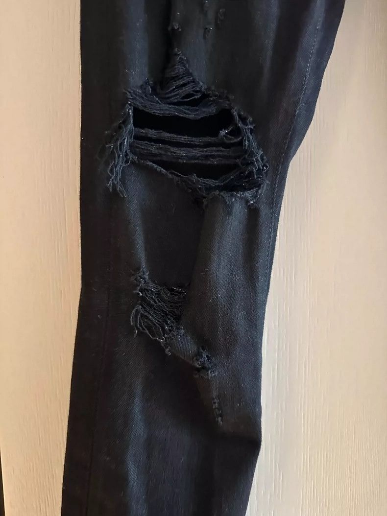 Amiri AMIRI Black Ripped Slim Fit Jeans - dmc Size US 29 - 2 Thumbnail