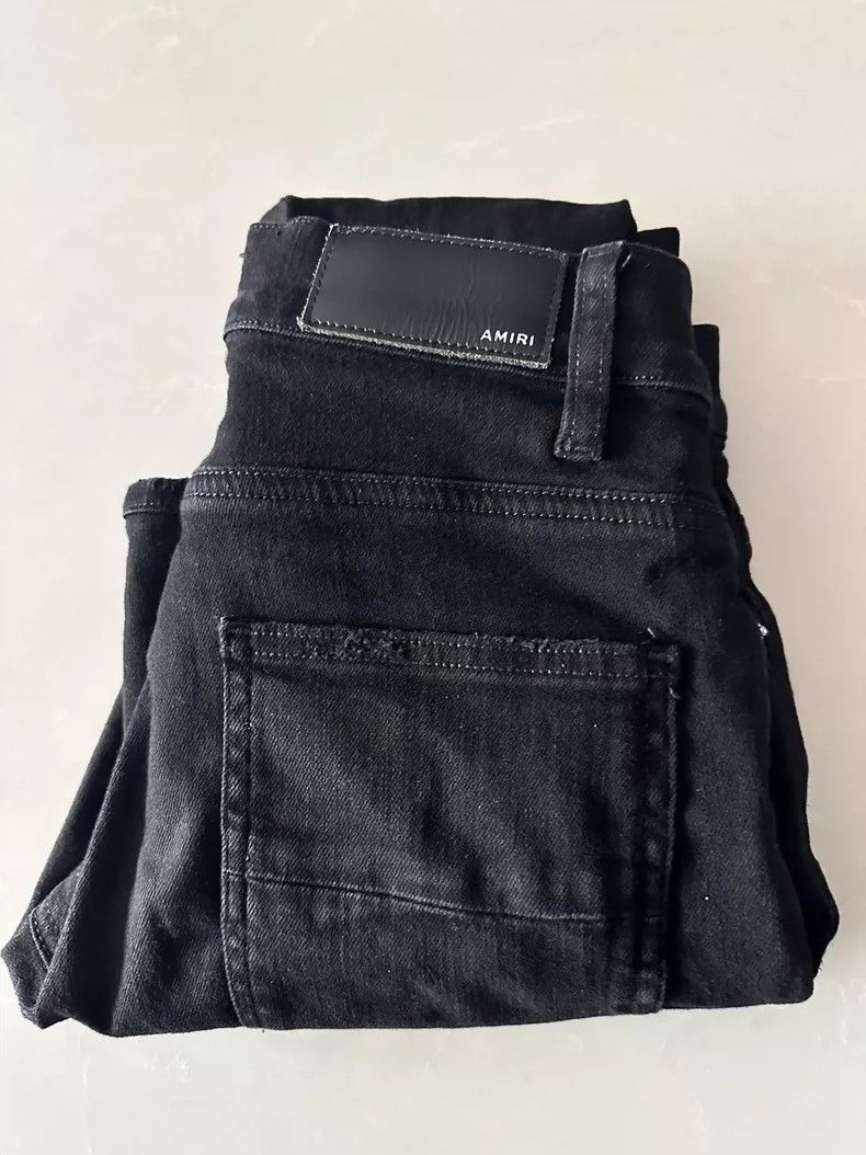 Amiri AMIRI Black Ripped Slim Fit Jeans - dmc Size US 29 - 6 Thumbnail