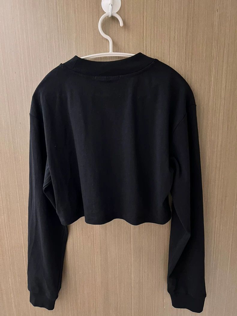 Alexander Wang ALEXANDER WANG Cropped Long-Sleeve Top - dmc Size US S / EU 44-46 / 1 - 5 Thumbnail
