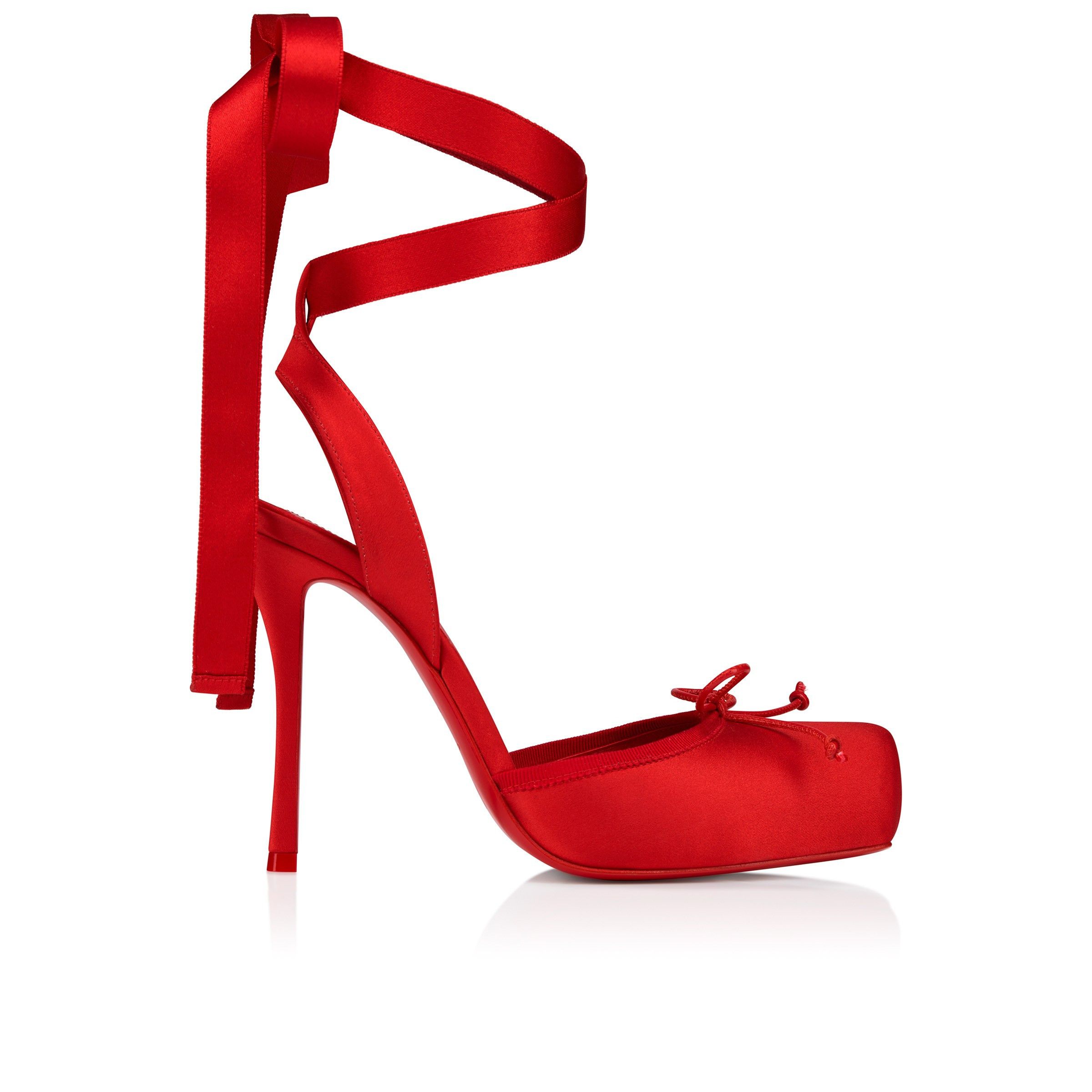 Christian Louboutin cassia lace up 100mm red Size US 9 / IT 39 - 3 Thumbnail