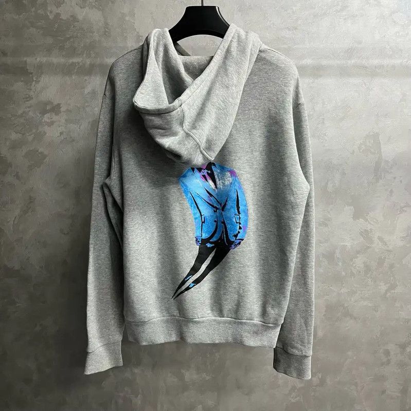 Louis Vuitton Louis Vuitton Gray Cotton Men's Hoodie 0089 Size US L / EU 52-54 / 3 - 2 Thumbnail
