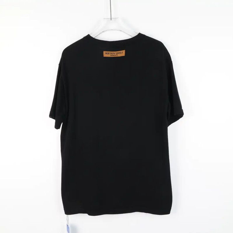 Louis Vuitton Men's XXL Black Cotton T-Shirt 0089