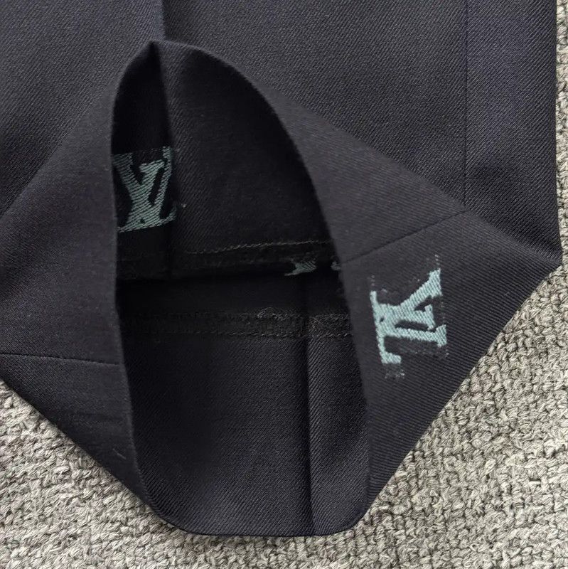 Louis Vuitton Louis Vuitton Black Polyester Casual Pants 0089 Size US 32 / EU 48 - 4 Thumbnail
