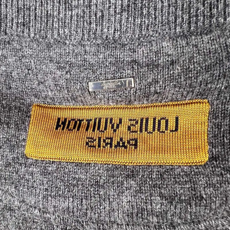 Louis Vuitton Louis Vuitton Gray Cashmere Men's Jacket 0089 Size US XL / EU 56 / 4 - 4 Thumbnail