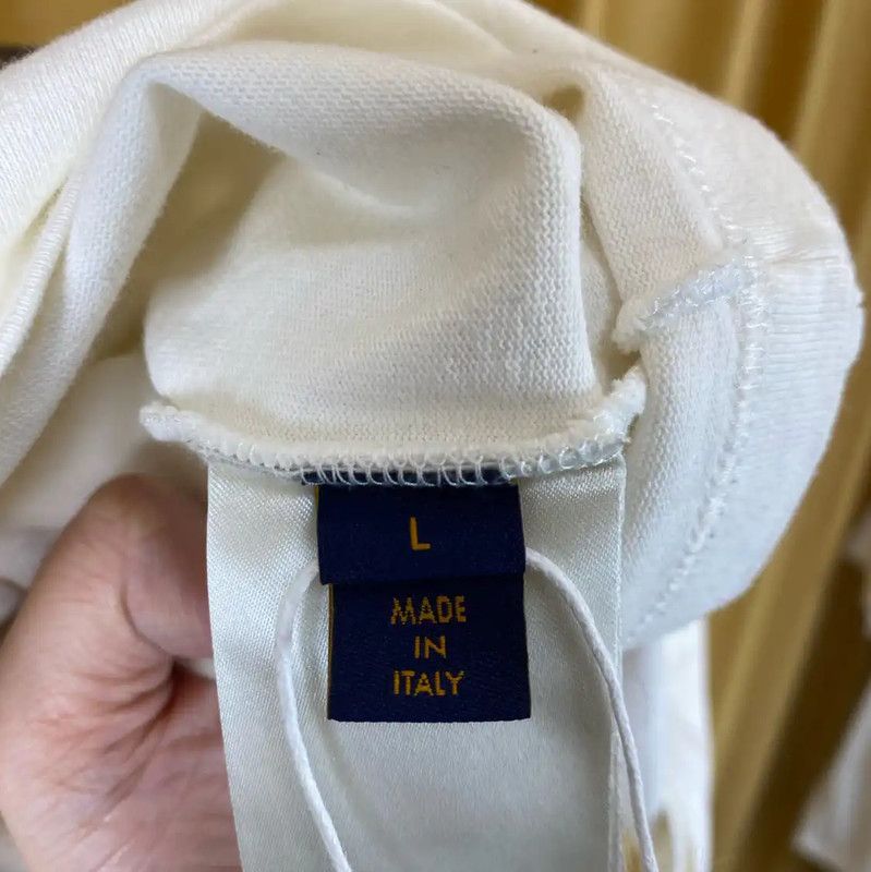 Louis Vuitton Louis Vuitton White Cotton Men's T-Shirt 0089 Size US L / EU 52-54 / 3 - 4 Thumbnail