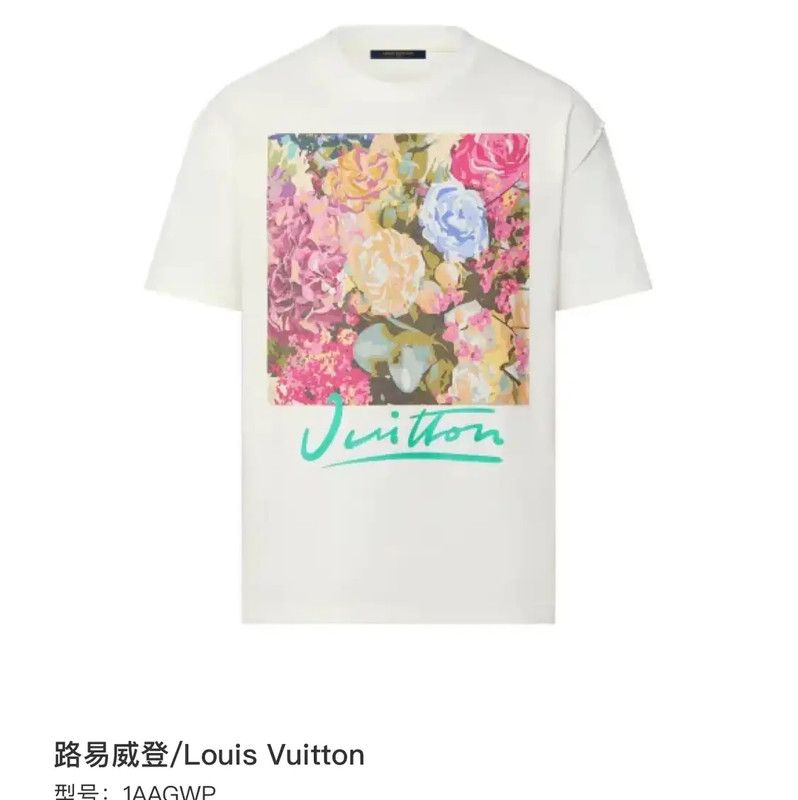 Louis Vuitton Louis Vuitton White Cotton Men's T-Shirt 0089 Size US L / EU 52-54 / 3 - 6 Thumbnail
