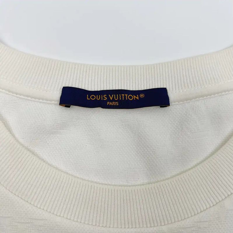 Louis Vuitton Louis Vuitton White Short Sleeve Cotton T-Shirt 0089 Size US S / EU 44-46 / 1 - 3 Thumbnail