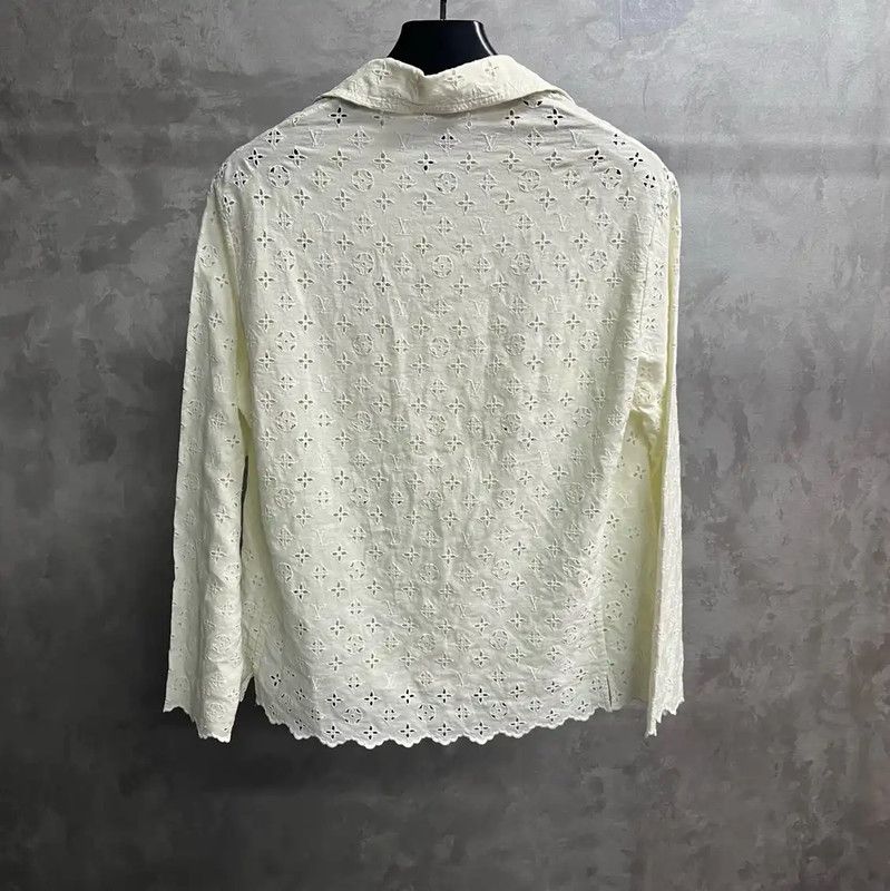 Louis Vuitton Louis Vuitton White Cotton Men's Shirt 0089 Size US M / EU 48-50 / 2 - 2 Thumbnail