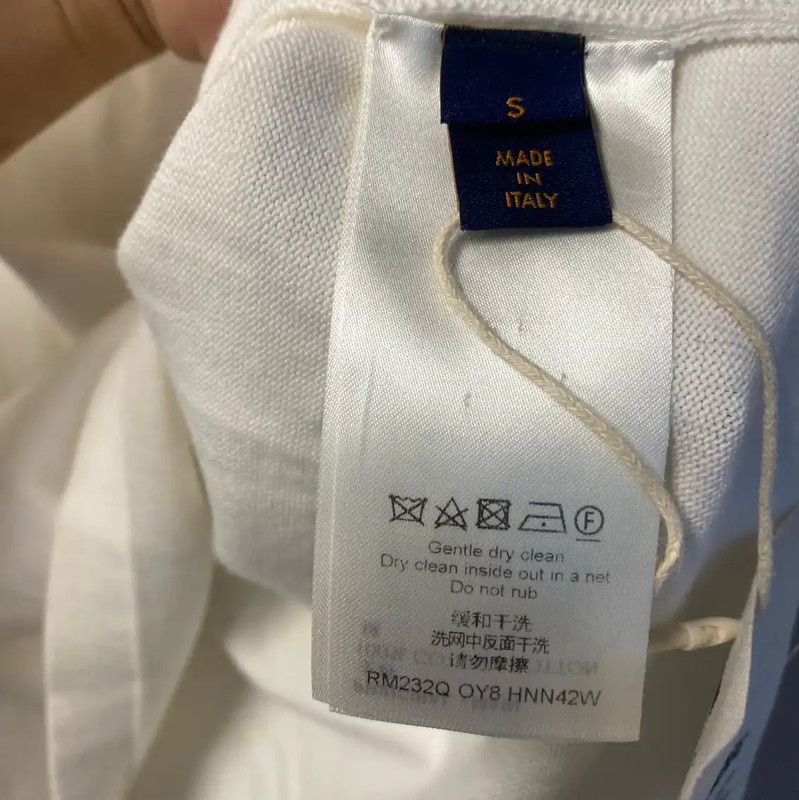 Louis Vuitton Louis Vuitton White Cotton Men's T-Shirt 0089 Size US S / EU 44-46 / 1 - 3 Thumbnail