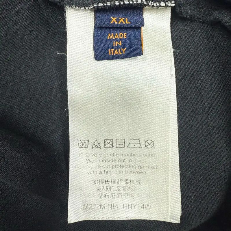 Louis Vuitton Louis Vuitton Black Cotton XXL Men's T-Shirt 0089 Size US XXL / EU 58 / 5 - 4 Thumbnail