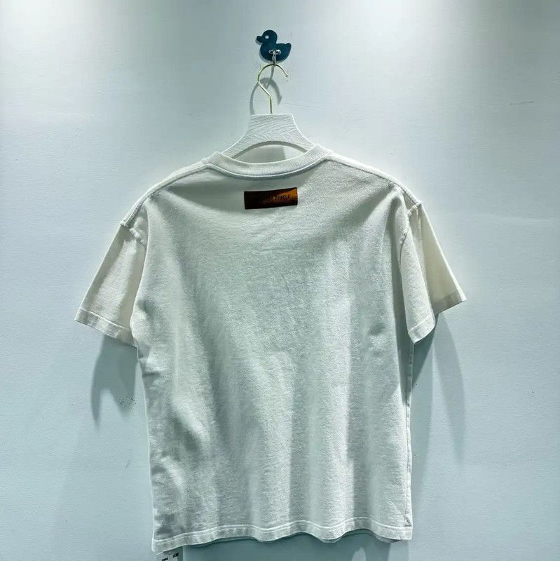 Louis Vuitton Louis Vuitton Men's White Cotton T-Shirt 0089 Size US S / EU 44-46 / 1 - 5 Thumbnail
