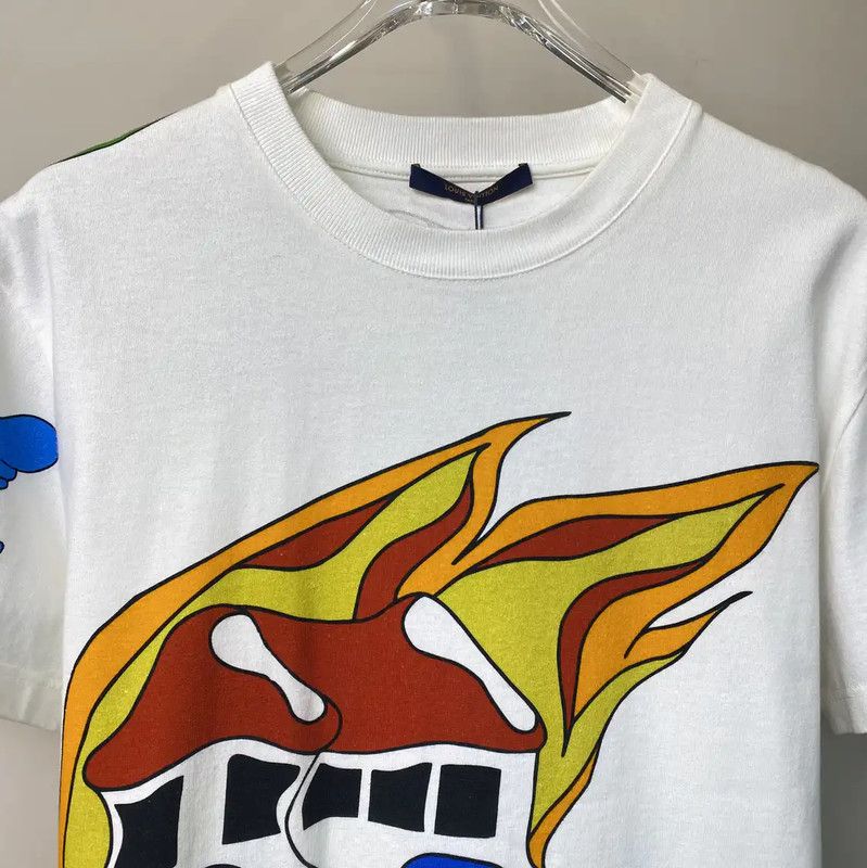 Louis Vuitton Louis Vuitton White Cotton Men's T-Shirt 0089 Size US S / EU 44-46 / 1 - 2 Thumbnail