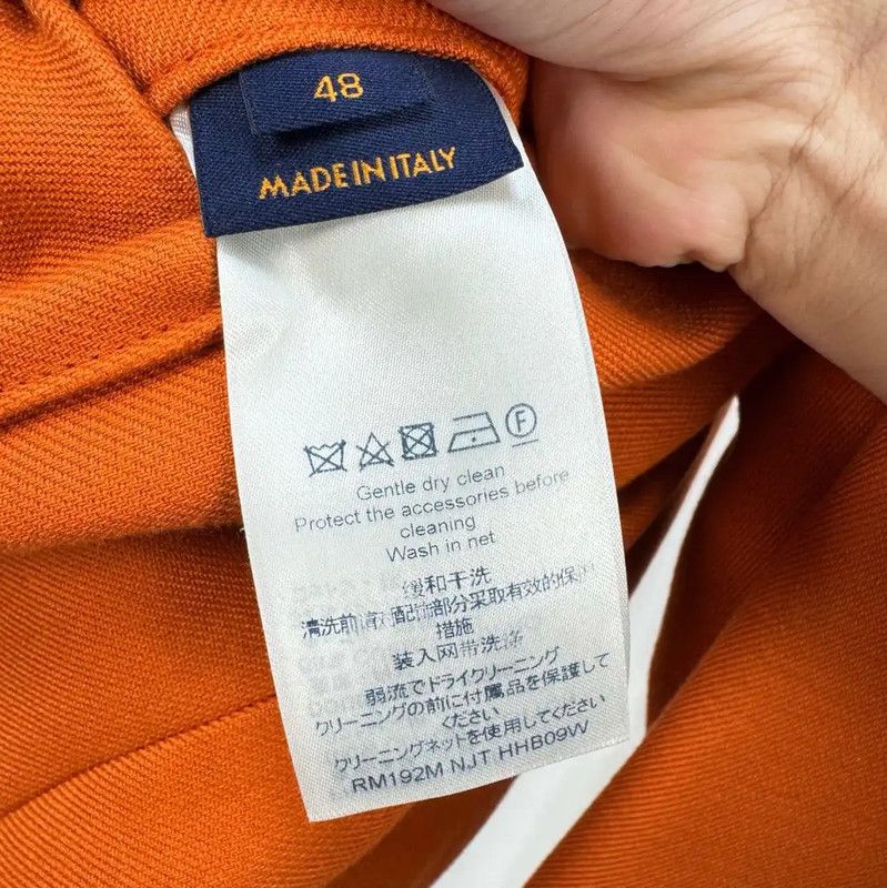 Louis Vuitton Louis Vuitton Orange Logo Long Sleeve Jacket 0089 Size US M / EU 48-50 / 2 - 5 Thumbnail