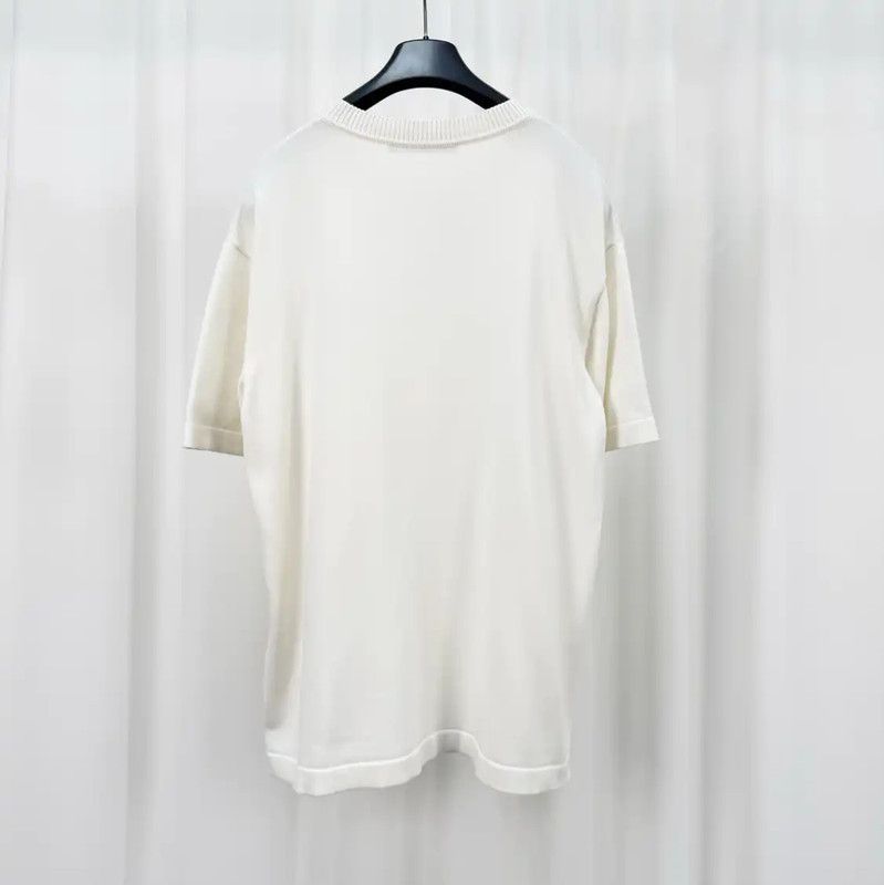 Louis Vuitton Louis Vuitton Summer White Cotton Embroidered T-Shirt 0089 Size US L / EU 52-54 / 3 - 2 Thumbnail