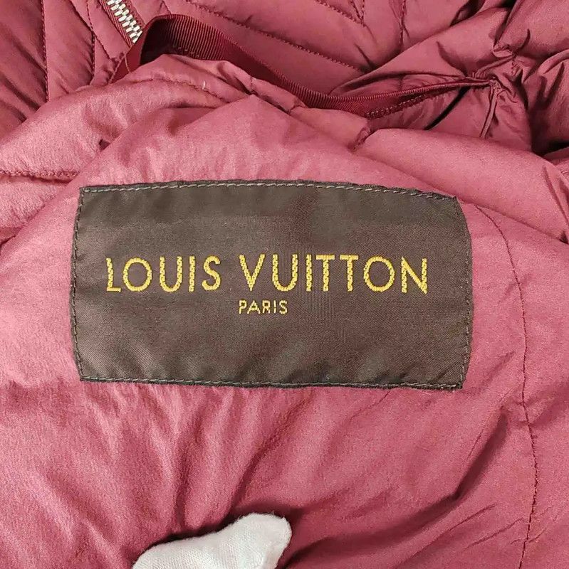 Louis Vuitton Louis Vuitton Burgundy Nylon Men's Vest 0089 Size US L / EU 52-54 / 3 - 2 Thumbnail