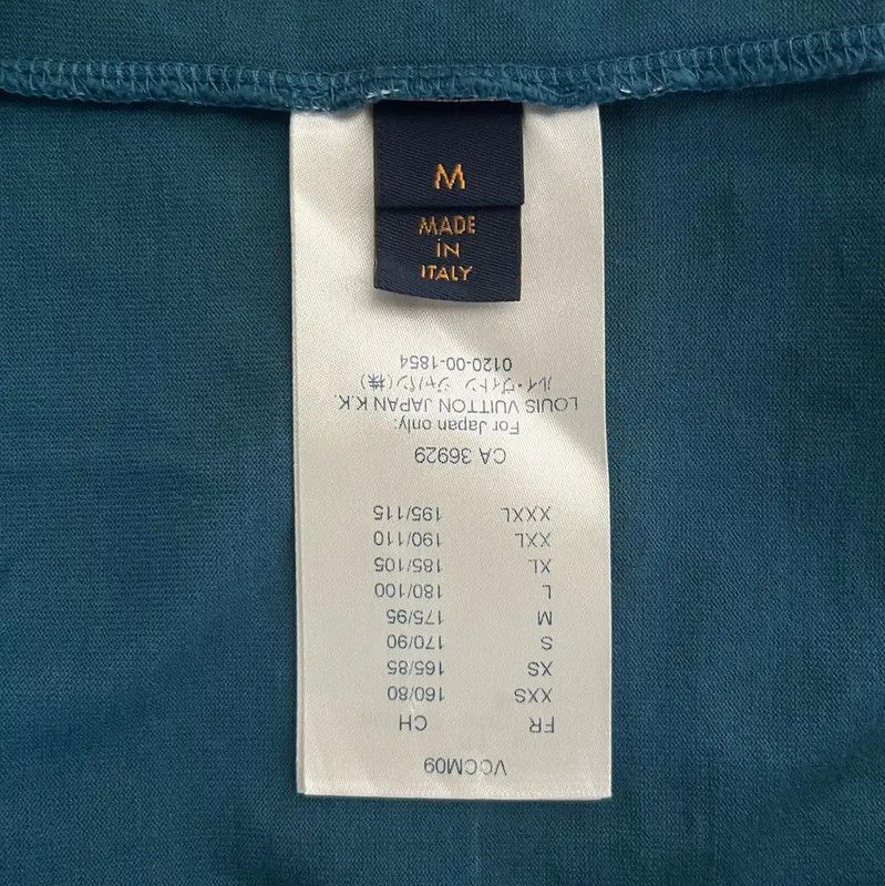Louis Vuitton Louis Vuitton Blue Cotton Men's T-Shirt 0089 Size US M / EU 48-50 / 2 - 4 Thumbnail
