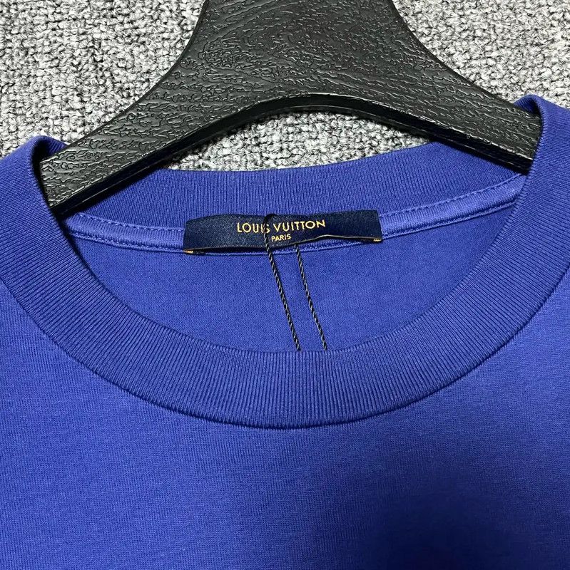 Louis Vuitton Louis Vuitton Summer Blue Cotton T-Shirt 0089 Size US S / EU 44-46 / 1 - 3 Thumbnail