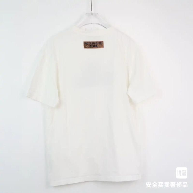 Louis Vuitton Louis Vuitton White Men's T-Shirt in Size L 0089 Size US L / EU 52-54 / 3 - 3 Thumbnail