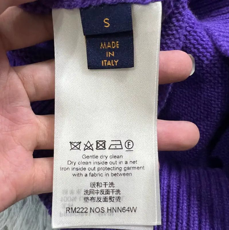 Louis Vuitton Louis Vuitton Blue Knit Sweater for Men 0089 Size US S / EU 44-46 / 1 - 3 Thumbnail