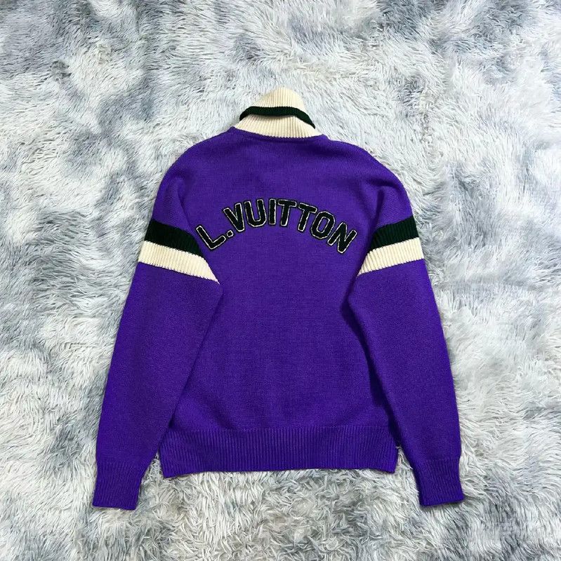 Louis Vuitton Louis Vuitton Blue Knit Sweater for Men 0089 Size US S / EU 44-46 / 1 - 2 Thumbnail