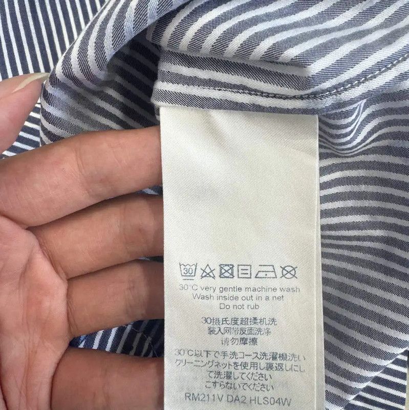 Louis Vuitton Louis Vuitton Blue Striped Men's Shirt 0089 Size US S / EU 44-46 / 1 - 3 Thumbnail