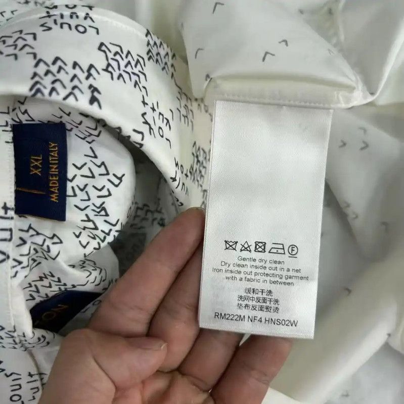 Louis Vuitton Louis Vuitton Men's Long Sleeve Cotton Shirt 0089 Size US XXL / EU 58 / 5 - 4 Thumbnail
