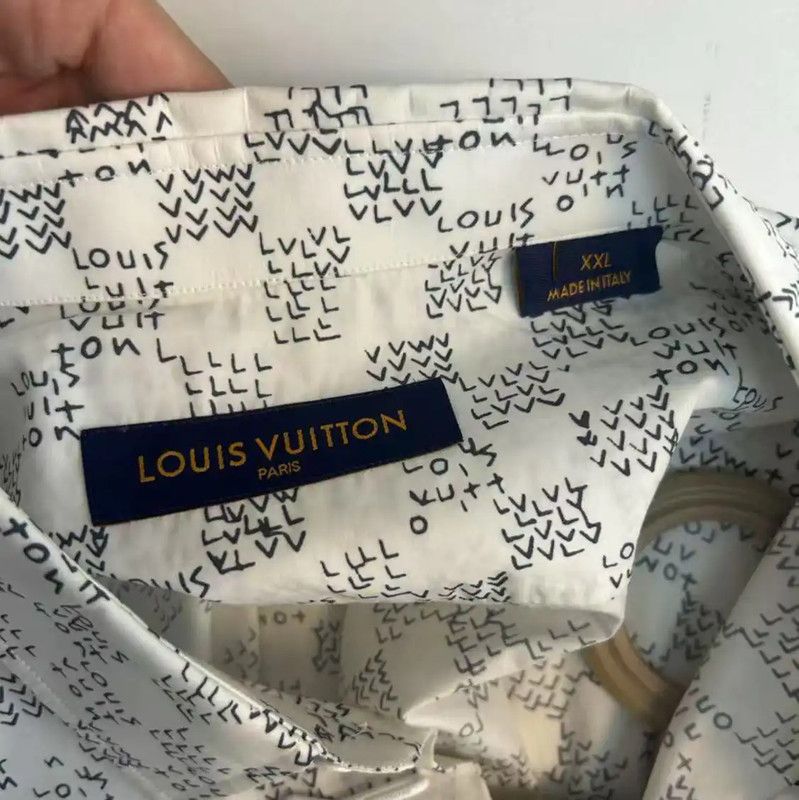 Louis Vuitton Louis Vuitton Men's Long Sleeve Cotton Shirt 0089 Size US XXL / EU 58 / 5 - 3 Thumbnail