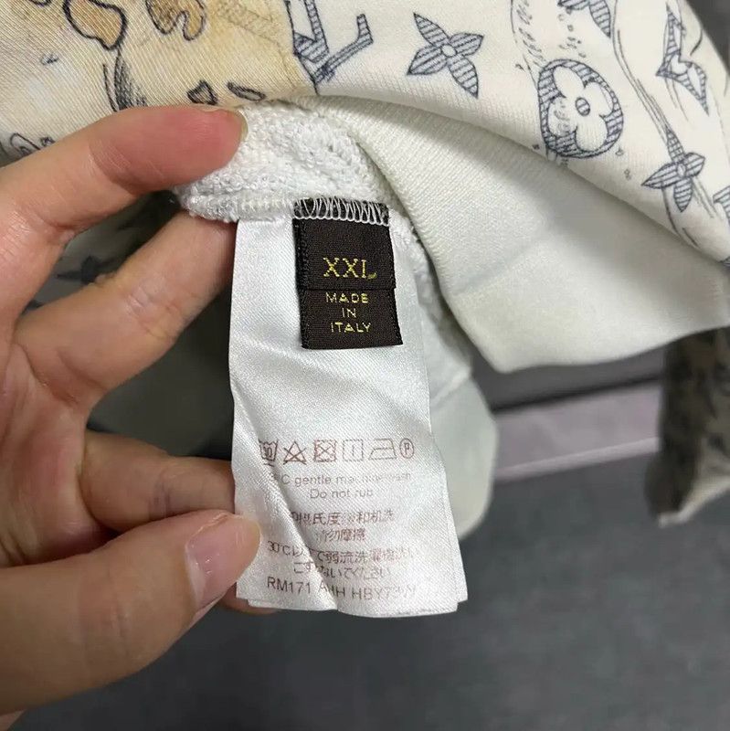 Louis Vuitton Louis Vuitton Men's White Cotton Sweatshirt 0089 Size US XXL / EU 58 / 5 - 3 Thumbnail