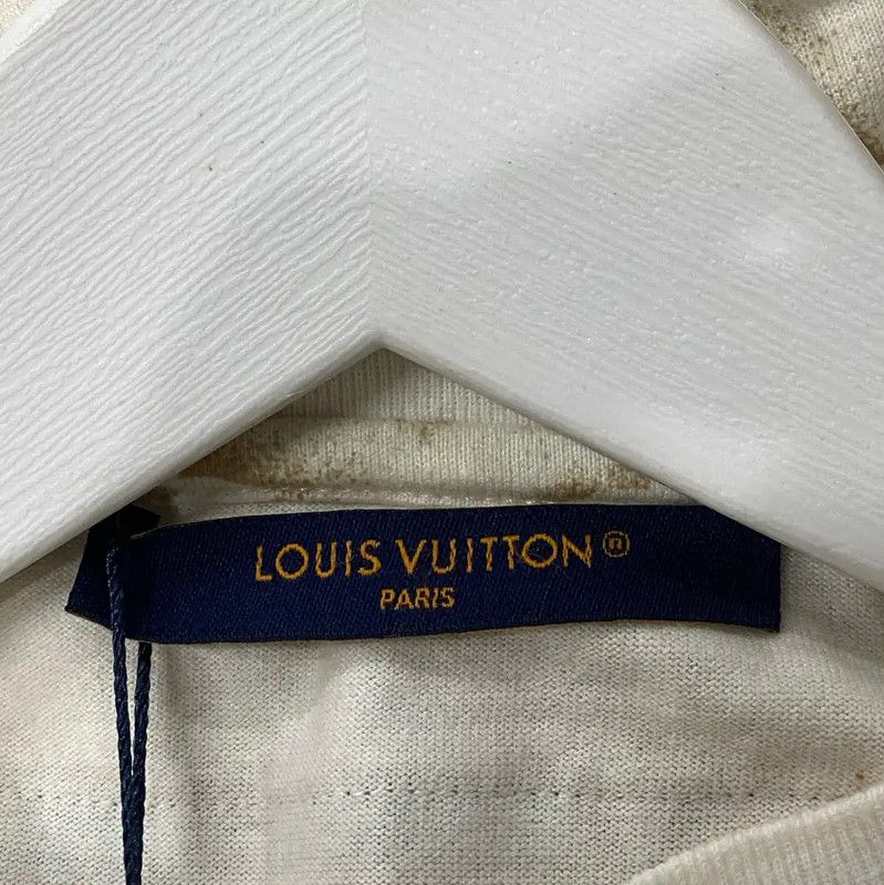 Louis Vuitton Louis Vuitton Summer Beige Cotton Short Sleeve T-Shirt 0089 Size US S / EU 44-46 / 1 - 6 Thumbnail