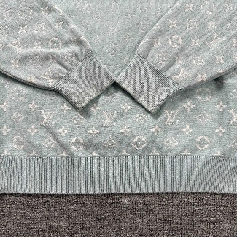 Louis Vuitton Louis Vuitton Light Blue Cotton Hoodie 0089 Size US XS / EU 42 / 0 - 7 Thumbnail