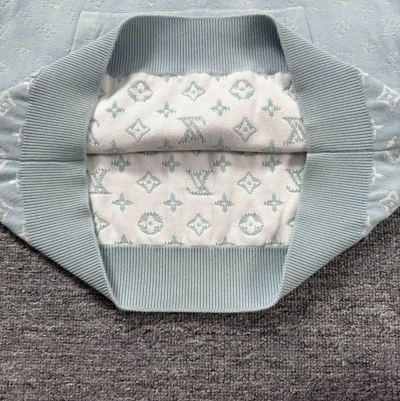 Louis Vuitton Louis Vuitton Light Blue Cotton Hoodie 0089 Size US XS / EU 42 / 0 - 6 Thumbnail