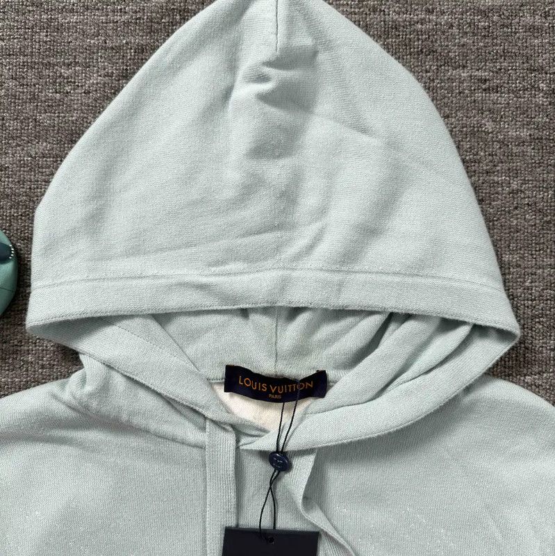 Louis Vuitton Louis Vuitton Light Blue Cotton Hoodie 0089 Size US XS / EU 42 / 0 - 3 Thumbnail