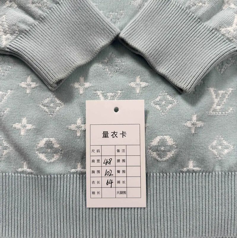 Louis Vuitton Louis Vuitton Light Blue Cotton Hoodie 0089 Size US XS / EU 42 / 0 - 5 Thumbnail