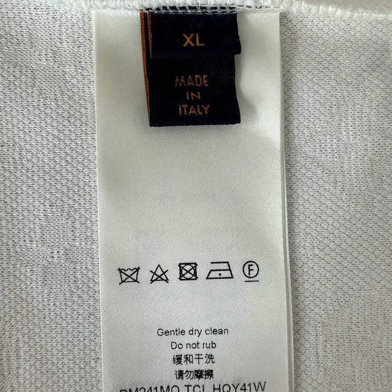 Louis Vuitton Louis Vuitton Men's XL White Cotton T-Shirt 0089 Size US XL / EU 56 / 4 - 3 Thumbnail