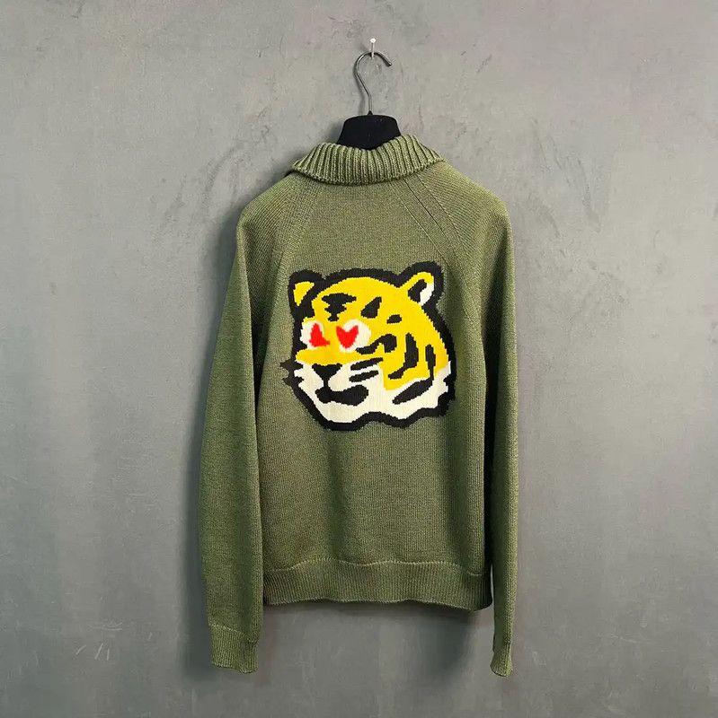 Louis Vuitton Louis Vuitton Green Cardigan with Yellow Accents 0089 Size US L / EU 52-54 / 3 - 2 Thumbnail