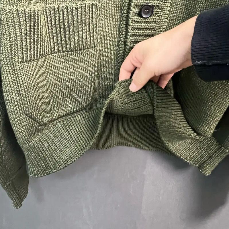 Louis Vuitton Louis Vuitton Green Cardigan with Yellow Accents 0089 Size US L / EU 52-54 / 3 - 5 Thumbnail