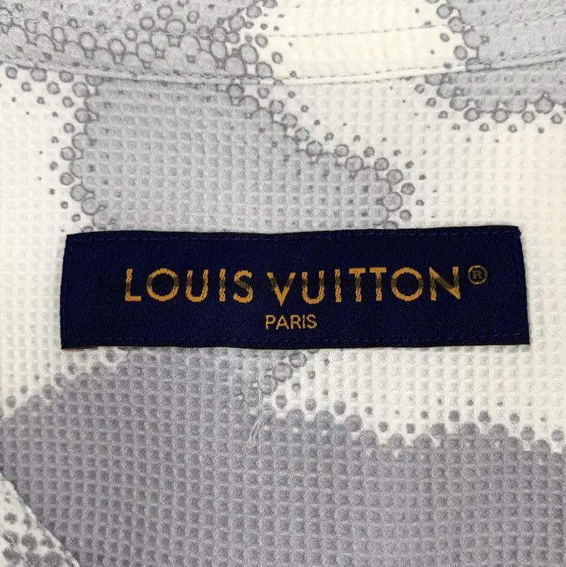 Louis Vuitton Louis Vuitton Men's Light Gray Short Sleeve Shirt 0089 Size US L / EU 52-54 / 3 - 4 Thumbnail