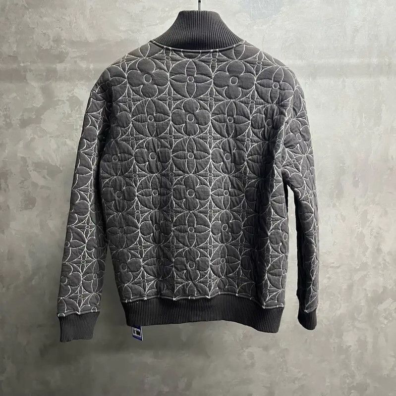 Louis Vuitton Louis Vuitton Gray Cotton Men's Jacket 0089 Size US M / EU 48-50 / 2 - 2 Thumbnail