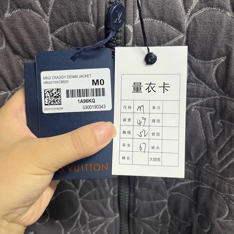 Louis Vuitton Louis Vuitton Gray Cotton Men's Jacket 0089 Size US M / EU 48-50 / 2 - 3 Thumbnail